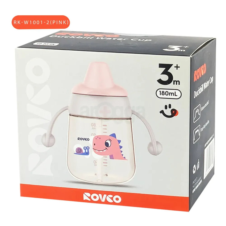 لیوان دسته دار سر سیلیکونی 180 میل رووکو دایناسور Rovco 10011