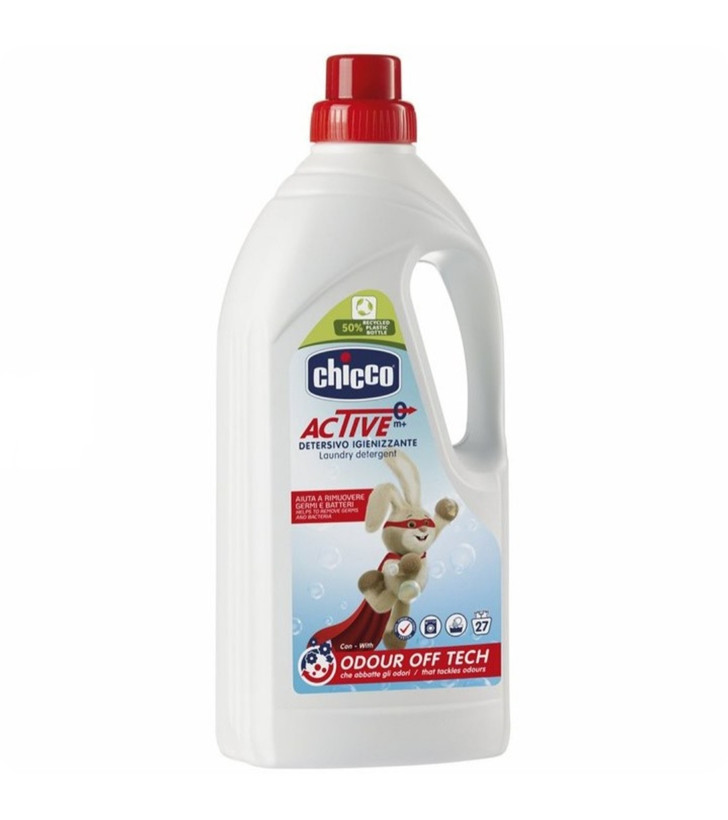 مایع لباسشویی کودک Chicco مدل Active ضد عفونی کننده وزن 1500 گرم