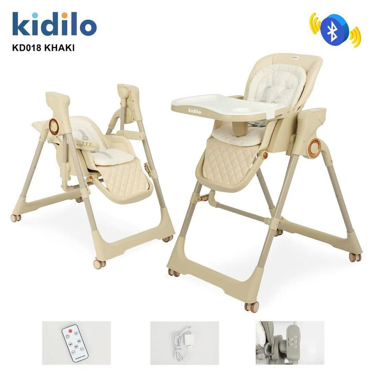 صندلی غذا خوری برقی کنترل دار کیدیلو مدل KD 018 کرم، با ضمانت اصالت کالا