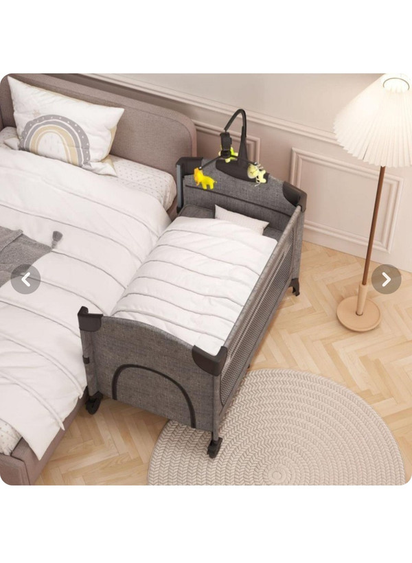 تخت و پارک نوزاد کیدیلو مدل t704 L رنگ کرم , با ضمانت اصالت کالا