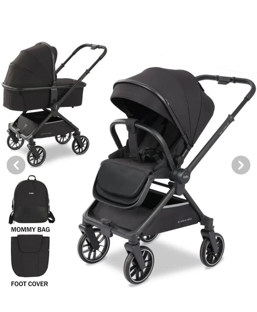 کالسکه کیدیلو مدل D901F دسته رو به مادر شو،با ضمانت اصالت کالا